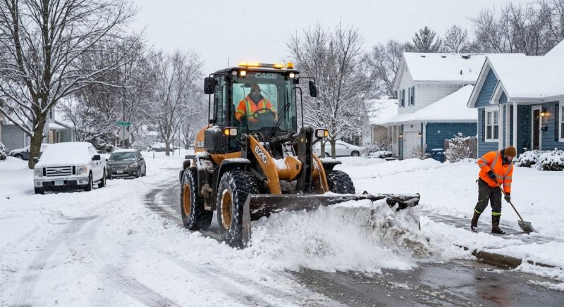 Road Snow Plowing in New York, NY