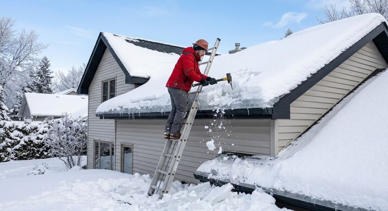 Roof Ice Dam Removal in Edmond, OK