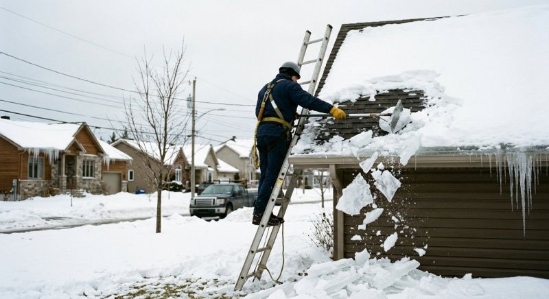 Roof Ice Dam Removal in Kent, WA