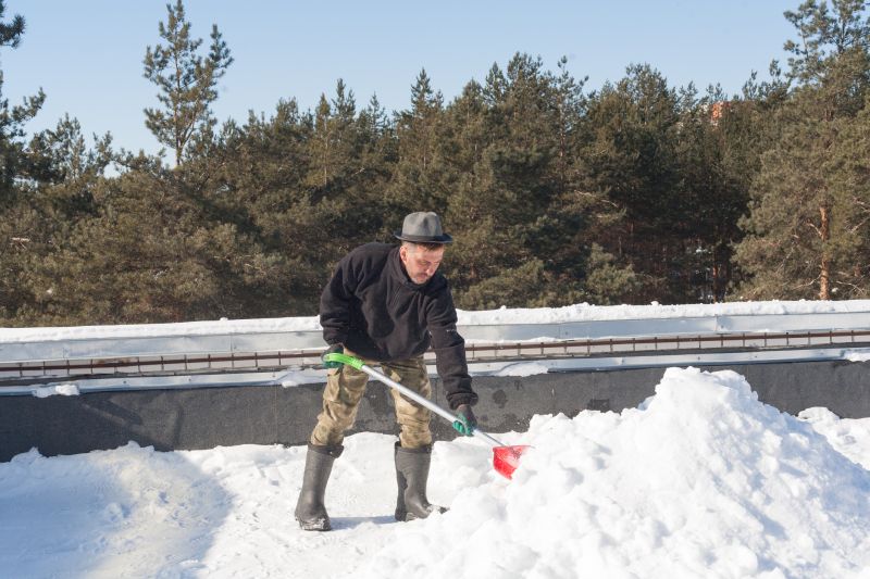 Roof Snow Raking in Long Island, NY